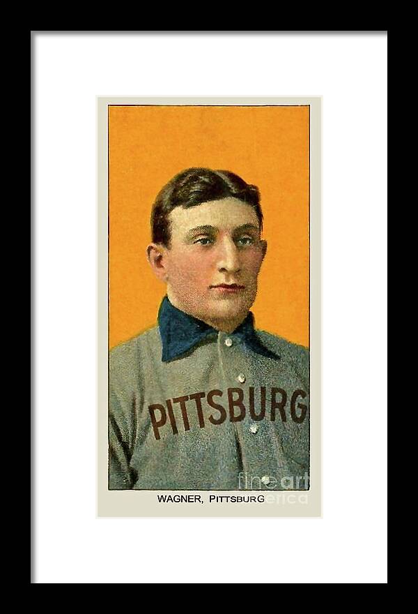 T206 Honus Wagner baseball card, Pittsburg Pirates, Honus Wagner Framed  Print by Thomas Pollart - Fine Art America