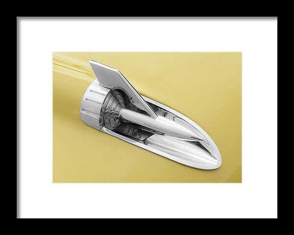 Chevrolet Framed Print featuring the photograph Hood Rocket by Jim Hughes
