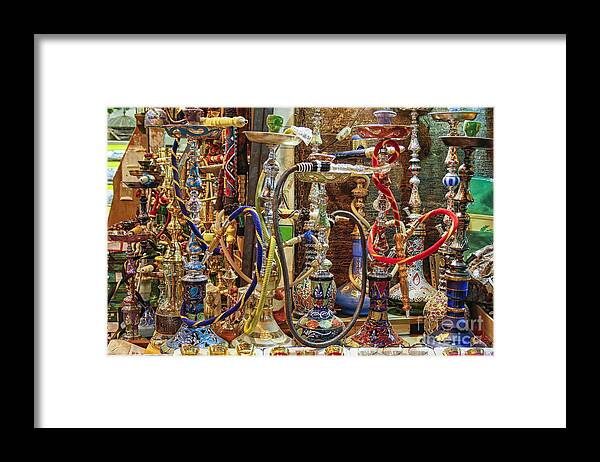 Istanbul Framed Print featuring the photograph Hookahs by Patricia Hofmeester