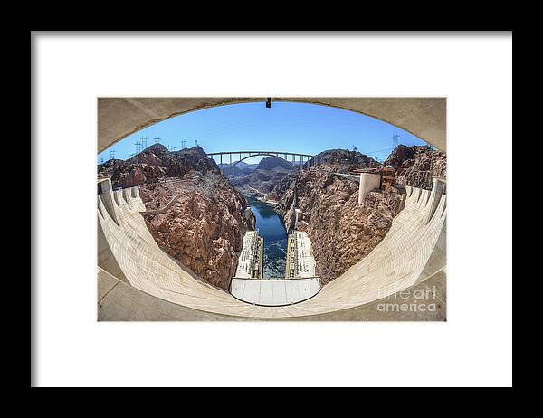 Hoover Framed Print featuring the photograph Hoover Dam by Spencer Baugh