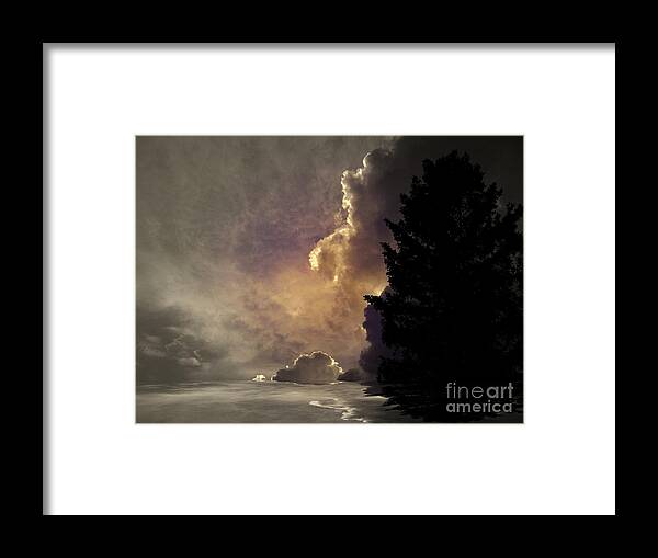 Clouds Framed Print featuring the photograph Hope by Elfriede Fulda