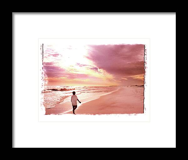 Sunset Framed Print featuring the photograph Hope's Horizon by Marie Hicks