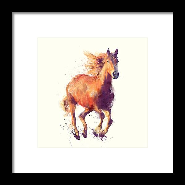 Horse Framed Print featuring the painting Horse // Boundless by Amy Hamilton