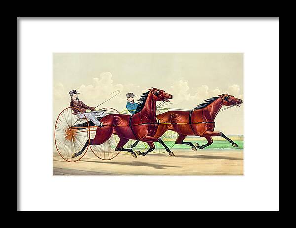 David Letts Framed Print featuring the photograph Horse Carriage Race by David Letts