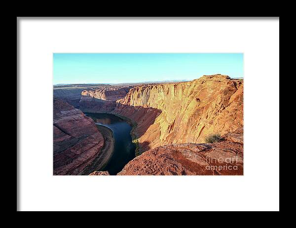 Horseshoe Bend Framed Print featuring the photograph Horseshoe Bend Colorado River Arizona USA by Gal Eitan