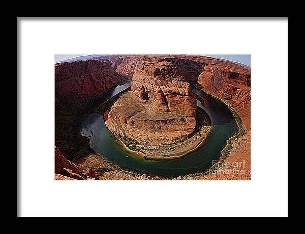 Landscape Framed Print featuring the photograph Horseshoe Bend by Mark Jackson