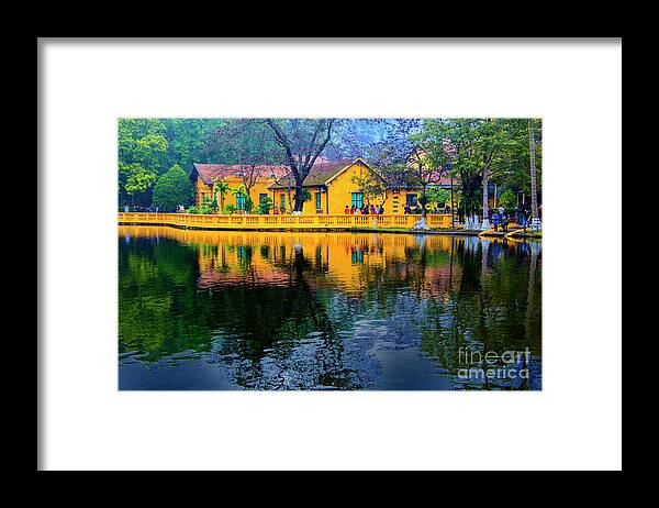 Vietnam Ho's Residence Ponds And Parks Framed Print featuring the photograph Ho's Pond Saigon by Rick Bragan