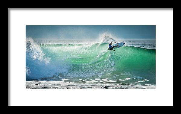 Hossegor Framed Print featuring the photograph Hossegor Pro 2013 by Arnaud Beau