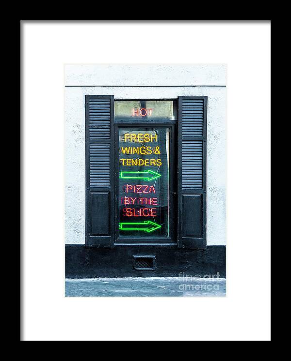 Neon Framed Print featuring the photograph Hot And Fresh This Way by Frances Ann Hattier