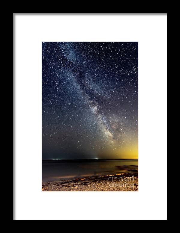 Milky Way Framed Print featuring the photograph Hot August Night Milky Way by Patrick Fennell
