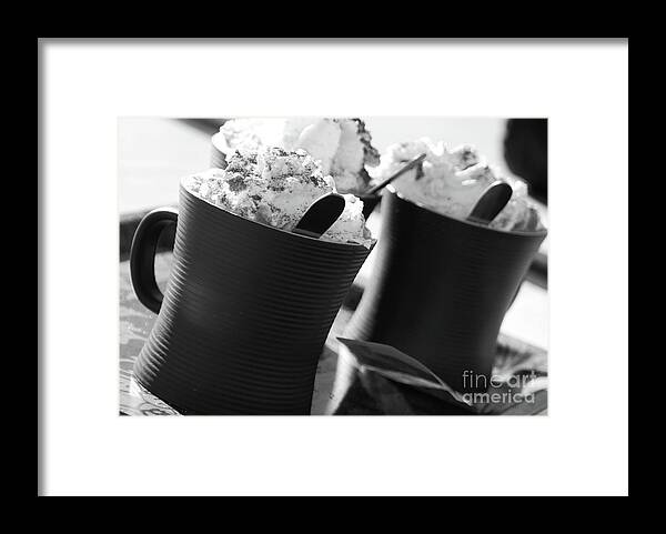 Background Framed Print featuring the photograph Hot Chocolat by Adriana Zoon