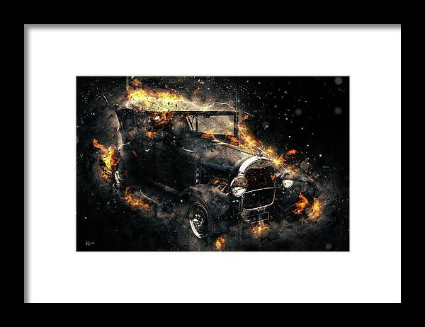 Car Framed Print featuring the photograph Hot Hotrod by Keith Hawley