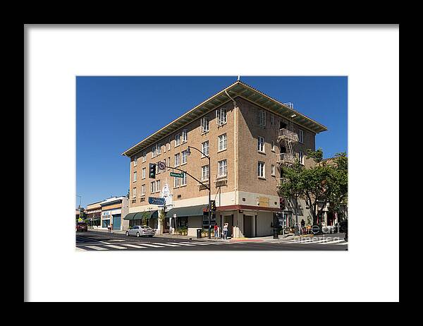 Petaluma Framed Print featuring the photograph Hotel Petaluma in Petaluma California USA DSC3733 by Wingsdomain Art and Photography