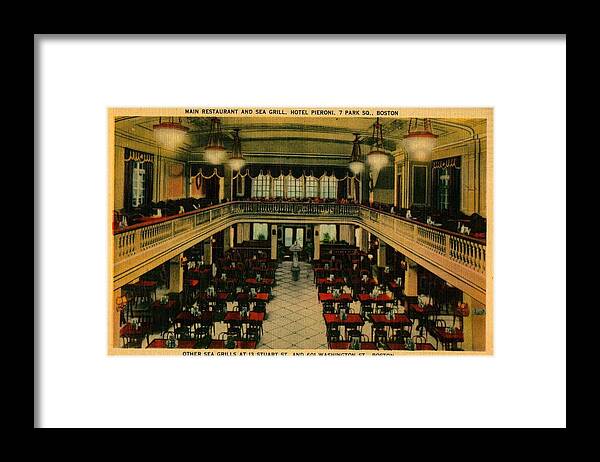 Antique Framed Print featuring the photograph Hotel Pieroni by Robert Nickologianis
