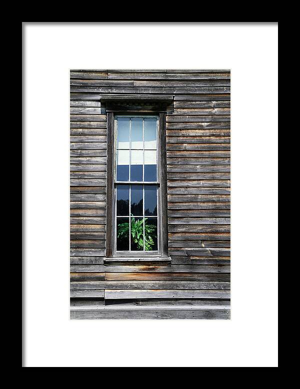 Fayette State Park Framed Print featuring the photograph Hotel Window Fayette State Park by Mary Bedy