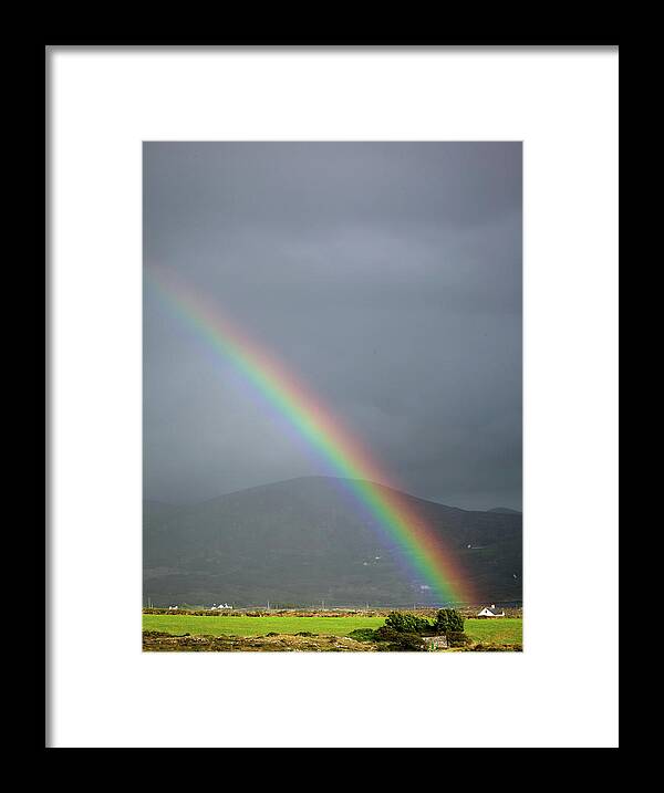 Ireland Framed Print featuring the photograph Cottage At The End Of The Rainbow by Sublime Ireland