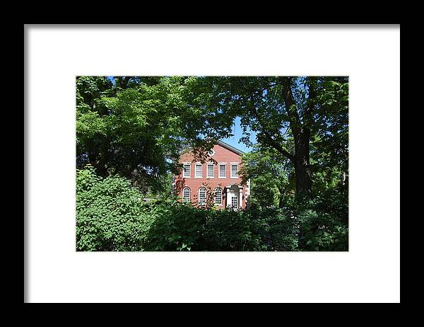 Architecture Framed Print featuring the photograph House in the bushes by Daniel Ness