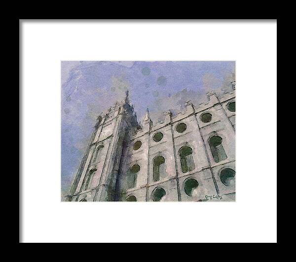Temple Framed Print featuring the painting House of Faith by Greg Collins