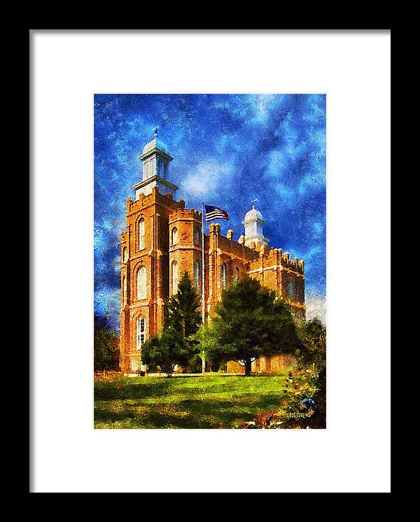 Temple Framed Print featuring the digital art House of Learning by Greg Collins