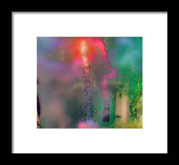 Fireworks Framed Print featuring the photograph House Of The Rising Sun by Abbie Loyd Kern