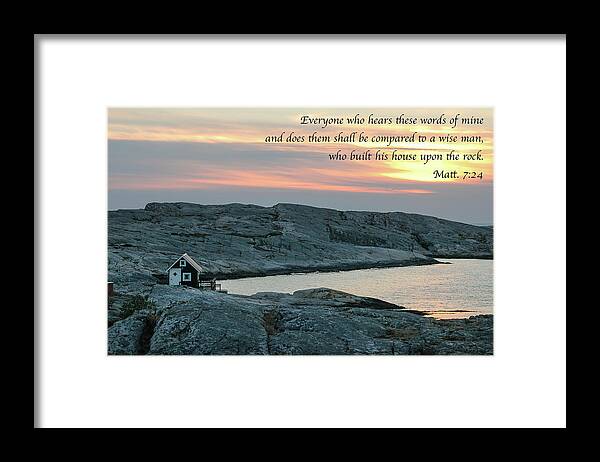Landscapes Framed Print featuring the photograph House Upon the Rock by Mary Lee Dereske