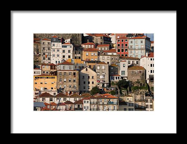 Porto Framed Print featuring the photograph Houses of Porto in Portugal by Artur Bogacki