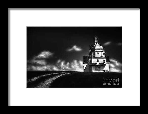 An Old Ukrainian Church In Rural Alberta. Framed Print featuring the photograph Houses of the Holy by Dan Jurak