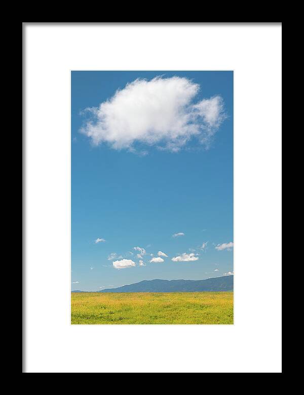 Carrizo Plain Framed Print featuring the photograph Hovering above Carrizo Plain by Joseph Smith