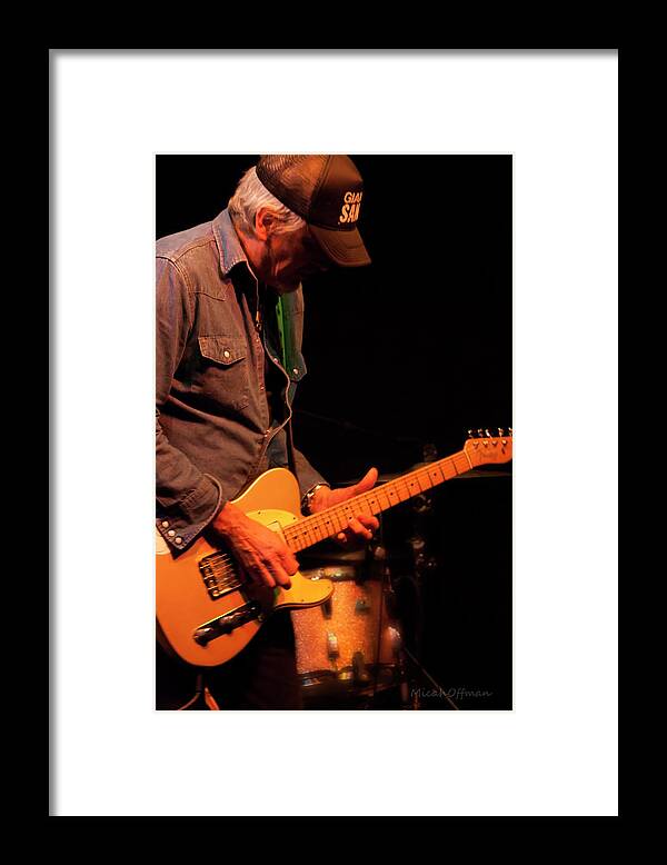 Howe Gelb Framed Print featuring the photograph Howe Gelb on Guitar by Micah Offman