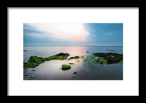 Beach Framed Print featuring the photograph Howth at sunset - Dublin, Ireland - Seascape photography by Giuseppe Milo