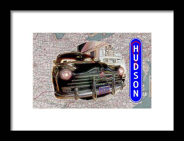 Hudson Framed Print featuring the digital art Hudson 2 by Barry Wills