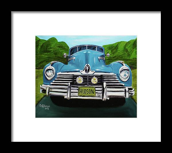 Glorso Framed Print featuring the painting Hudson Blue by Dean Glorso