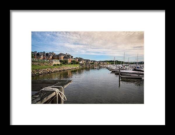 July 2016 Framed Print featuring the photograph Hudson Valley Dock by Frank Mari