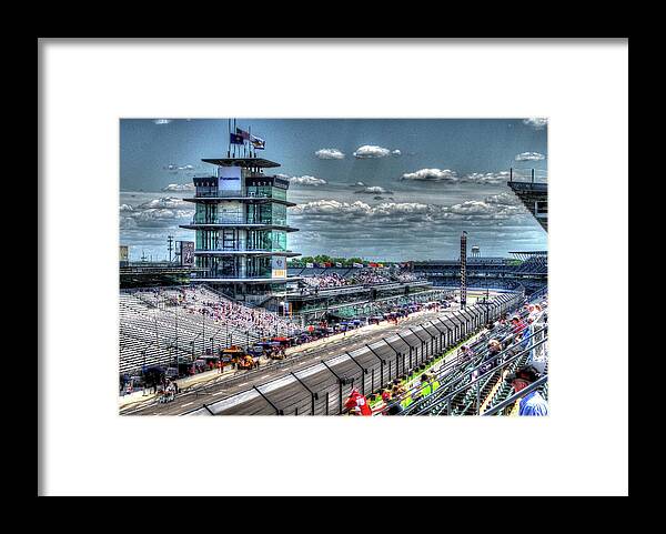 Indy 500 Framed Print featuring the photograph Hulman Suites by Josh Williams