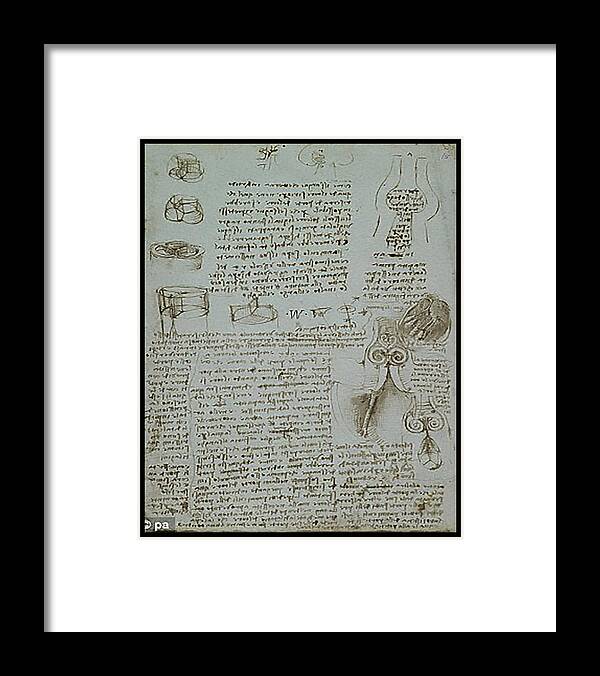 Copyright 2015 � James Christopher Hill Framed Print featuring the painting Human study notes by James Hill