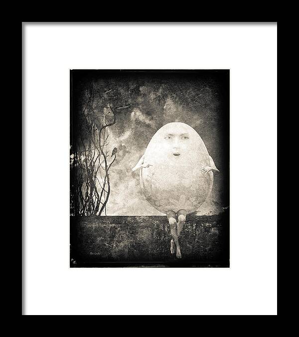 Humpty Dumpty Framed Print featuring the digital art Humpty Dumpty by Bob Orsillo