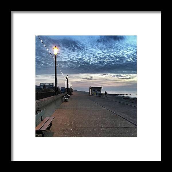 Beautiful Framed Print featuring the photograph Hunstanton At 5pm Today

#sea #beach by John Edwards