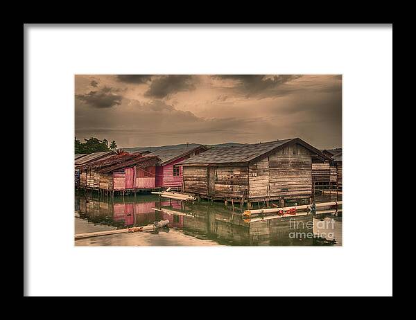 Huts Framed Print featuring the photograph Huts in South Sulawesi by Charuhas Images