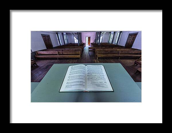 Church Framed Print featuring the photograph Hymn Sing by Stephen Stookey