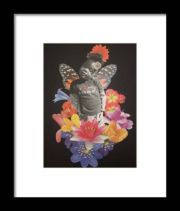 Love Framed Print featuring the mixed media I heart my Mommy by Edmund Royster