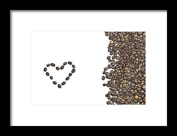 Coffee Beans Framed Print featuring the photograph I love coffee by Joana Kruse