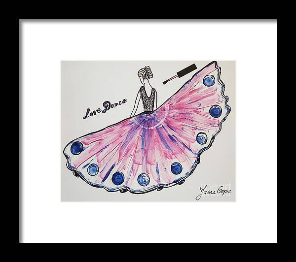 Dance Framed Print featuring the painting I Love To Dance by Jasna Gopic