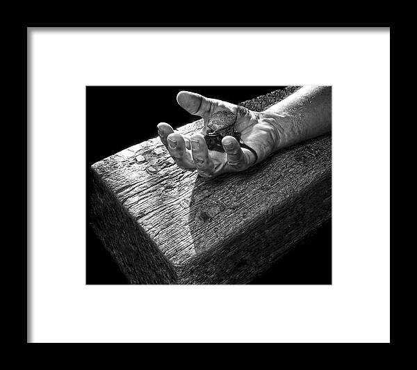 Cross Framed Print featuring the photograph I reached out to you by Robert Och