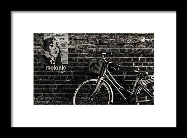 Melanie Framed Print featuring the photograph I Rode My Bicycle by Mal Bray