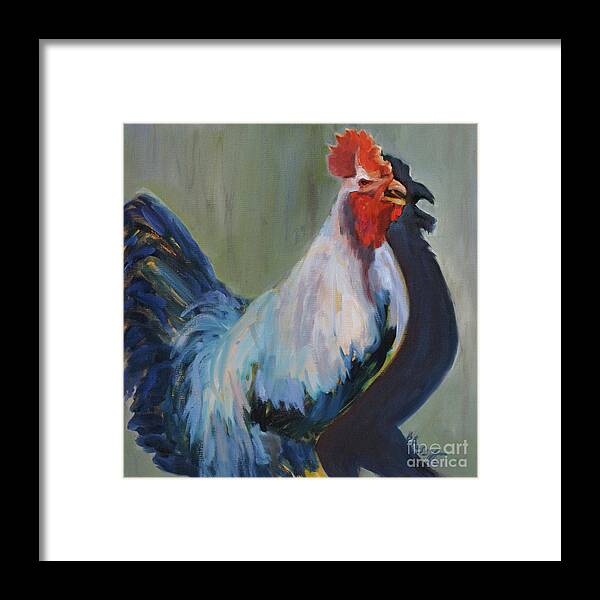 I've Got To Crow Framed Print featuring the painting I ve Got To Crow by B Rossitto