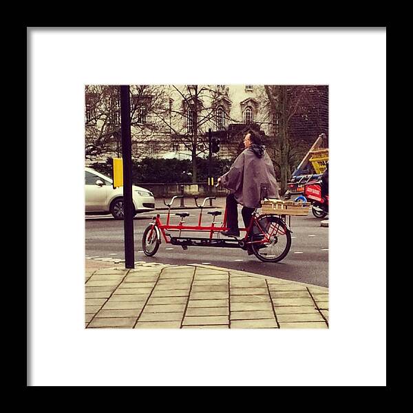 Bike Framed Print featuring the photograph I Want One. #london #borough #bike by Eirlys Evans