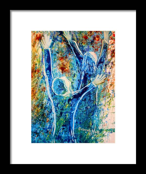 Praise Framed Print featuring the painting I Will Praise You In The Storm by Deborah Nell