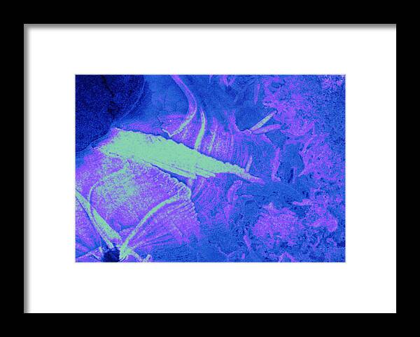 Lori Kingston Framed Print featuring the photograph Ice Abstract 10 by Lori Kingston