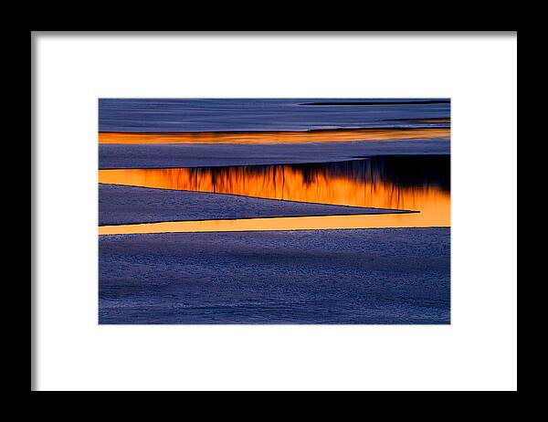 Winter Abstracts Framed Print featuring the photograph Ice Abstract #8348 by Irwin Barrett