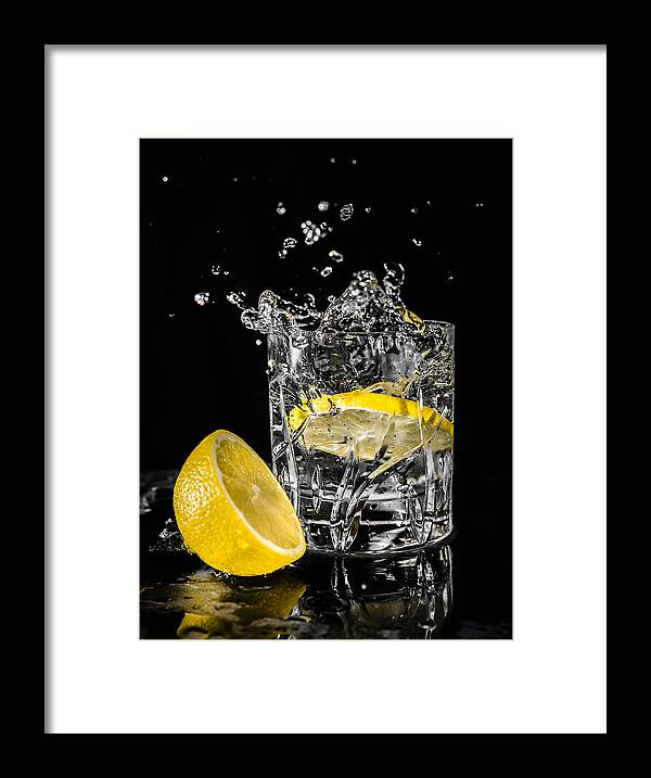 Drink Framed Print featuring the photograph Ice and a Slice by Nick Bywater